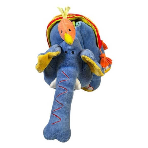 Jellycat Jelly Kitten Book Plush Elephant Book Bells on Feet Button Closure - Picture 6 of 16